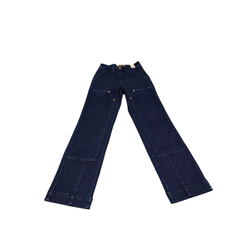 494. Judy Blue Women's High-Waisted Straight Jeans Dark Blue Size 11/30 Denim